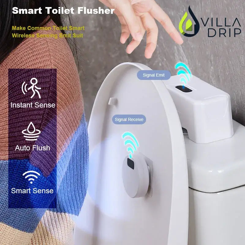 Smart Sensor Toilet Flush Button - Contactless Infrared