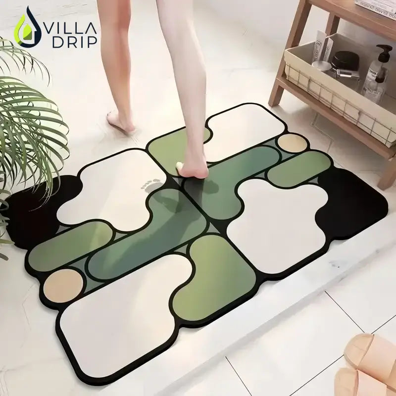 Special - shaped bathroom diatom mud floor mat household absorbent
