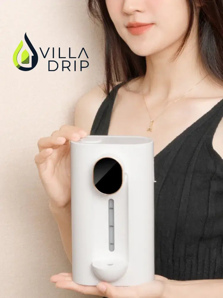 Smart Mouthwash Dispenser - Wall-Mounted with Magnetic Cups