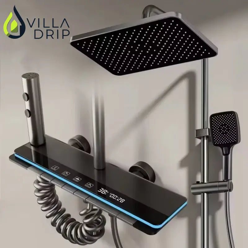 Digital Display Shower Set Shower Faucet System Hot Cold Piano